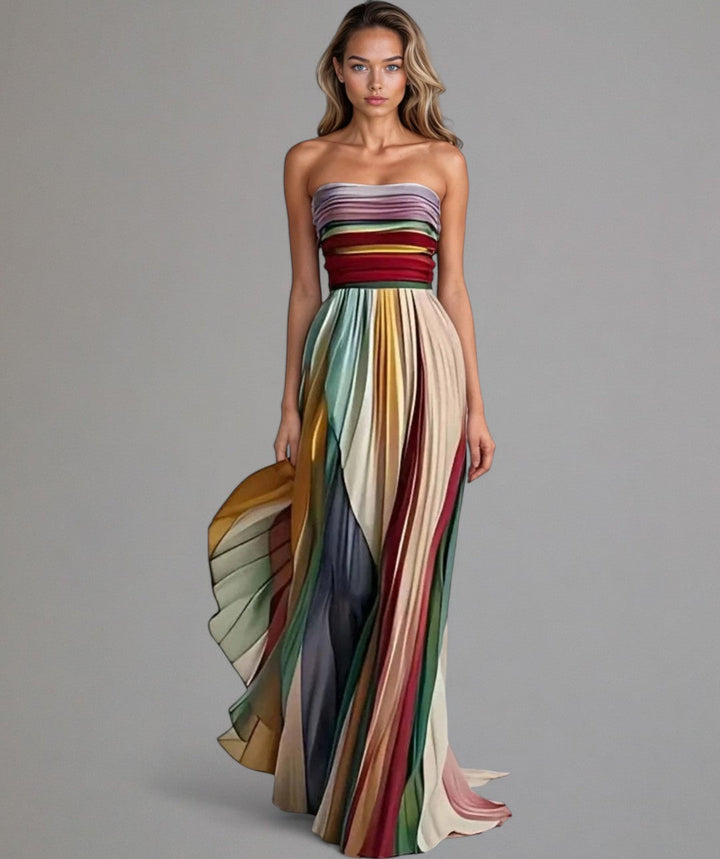 Women’s Sleeveless Summer Dress Vibrant Ankle-Length Style 1