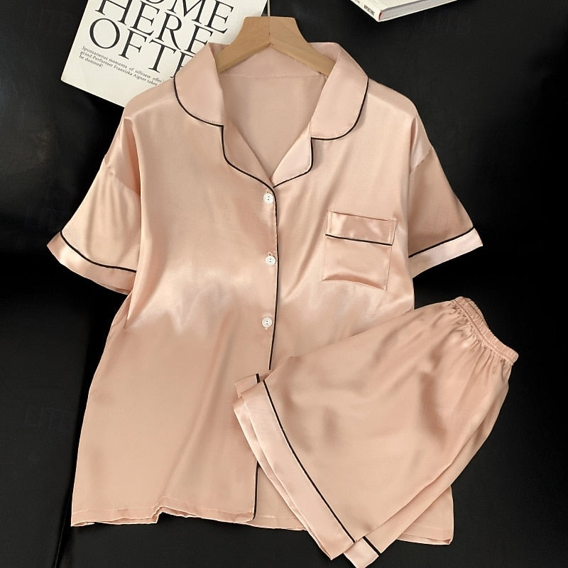 Women’s Two-Piece Lounge Set Elegant Relaxed Fit 1
