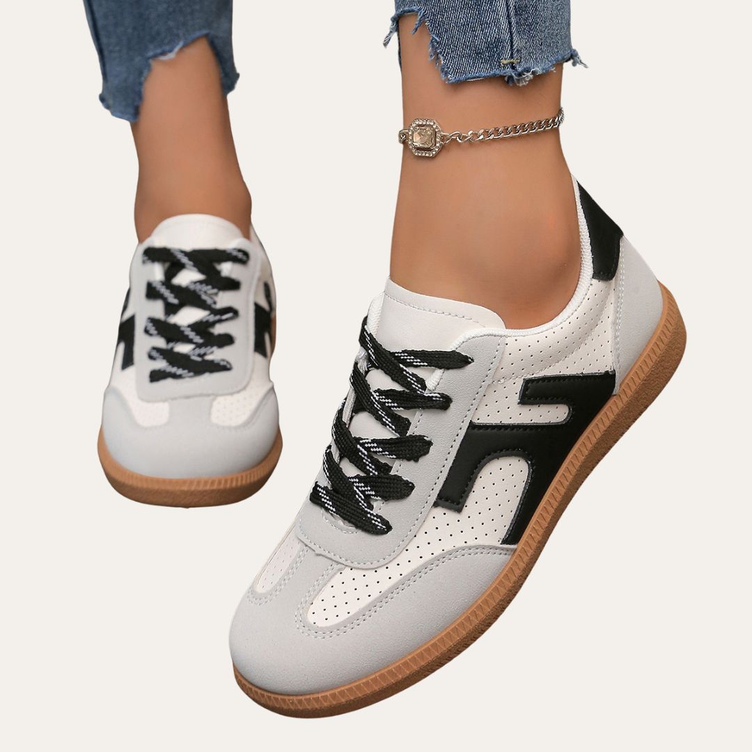 Women’s White Low Top Sneakers Casual Spring Style 0