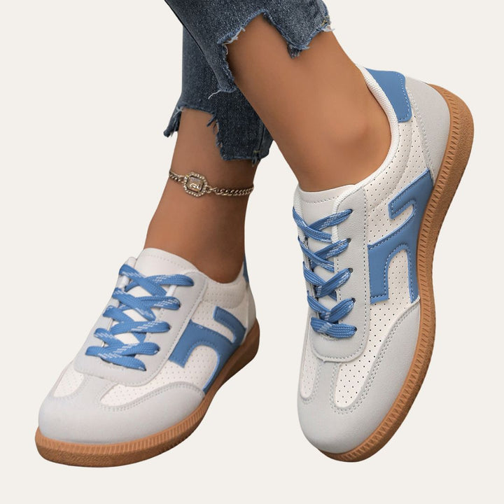 Women’s White Low Top Sneakers Casual Spring Style 1