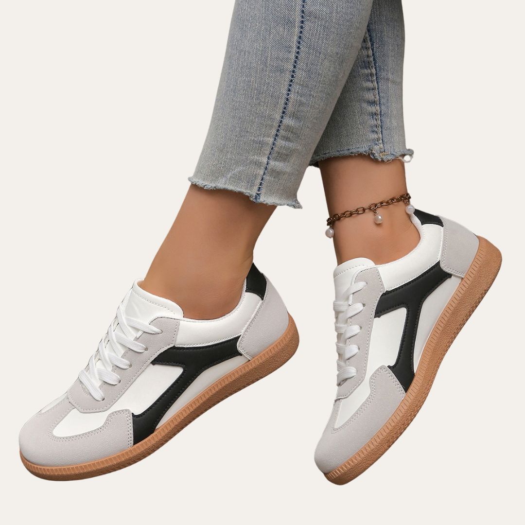 Women’s White Low Top Sneakers Casual Spring Style 3