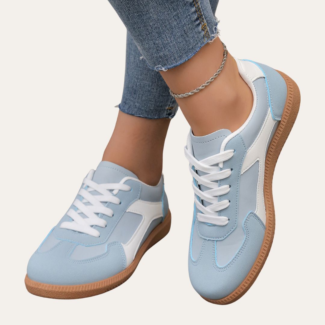 Women’s White Low Top Sneakers Casual Spring Style 4