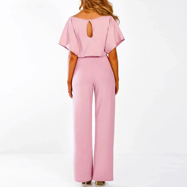 Women’s Wide Leg Jumpsuit Relaxed Fit with Adjustable Belt 5