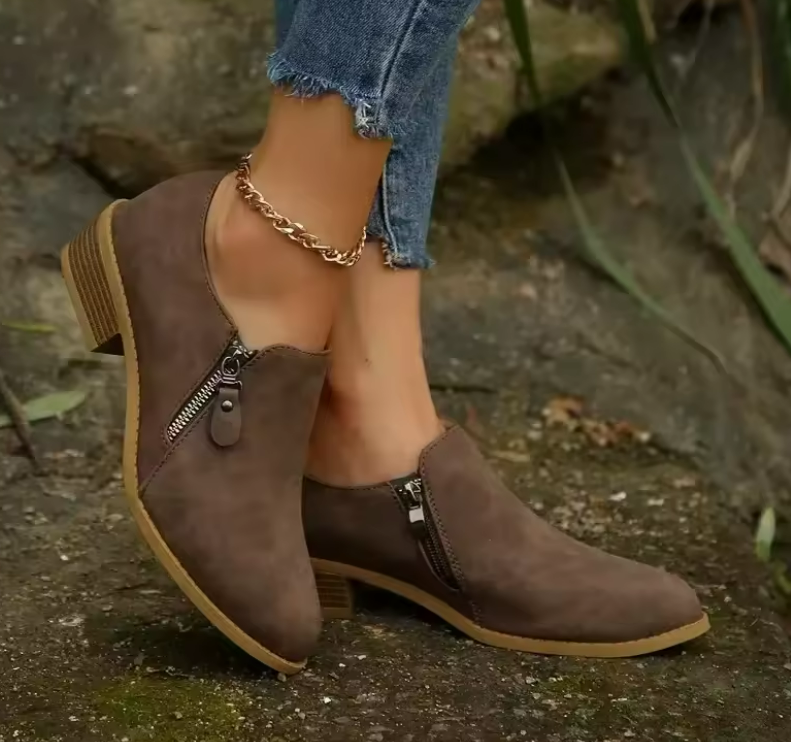 Bronte - Rthopedic Zip-Up Ankle Boots